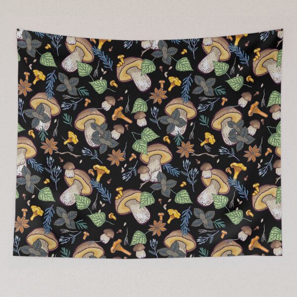 Item preview, Dark boletus forest designed and sold by smalldrawing.