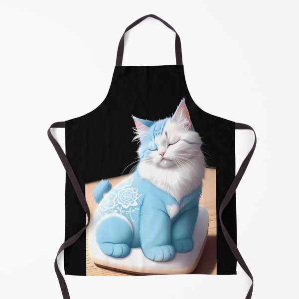 Item preview, Serenity in Cyanotype Fluffy Cat designed and sold by Mechanical-Artt.