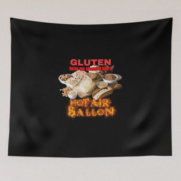 Item preview, Gluten turns my stomach into a hot air ballon designed and sold by PrestigePenguin.