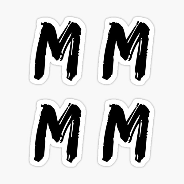 MM Monogram or MM Logo Stickers