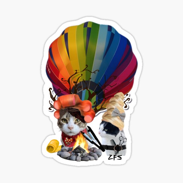 Artikel-Vorschau von Ausschnittform-Lagerfeuer-Ballonfahrt, designt und verkauft von zorasfurrstudio.