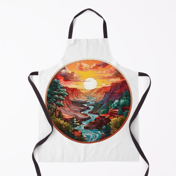 Item preview, Grand Canyon Art - Colorful Woodcut Design designed and sold by AlanPhotoArt.