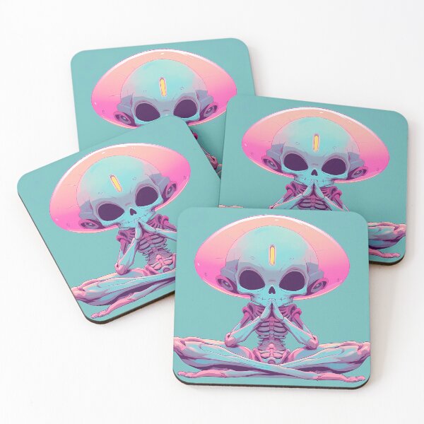 Item preview, Cosmic Chill: Embrace the Funky Vibe of Pop Art Dead Aliens in Meditation designed and sold by Klyngzo1916.