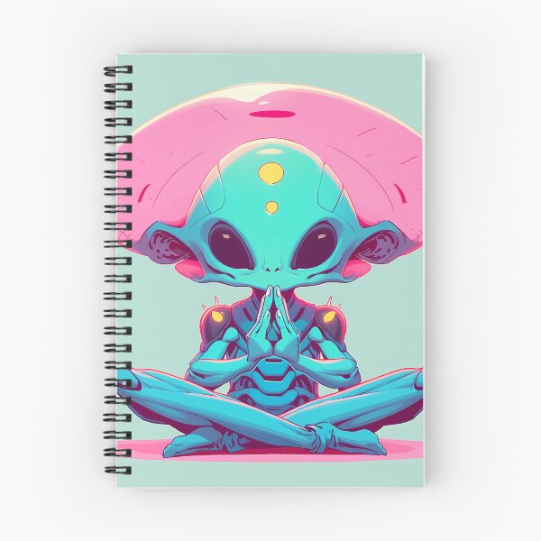 Item preview, Galactic Zen: Pop Art Aliens Find Peace Beyond the Stars designed and sold by Klyngzo1916.