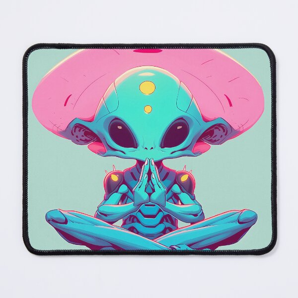 Item preview, Galactic Zen: Pop Art Aliens Find Peace Beyond the Stars designed and sold by Klyngzo1916.