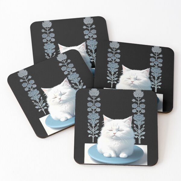 Item preview, Cyanotype Cat in Peaceful Pose designed and sold by Mechanical-Artt.