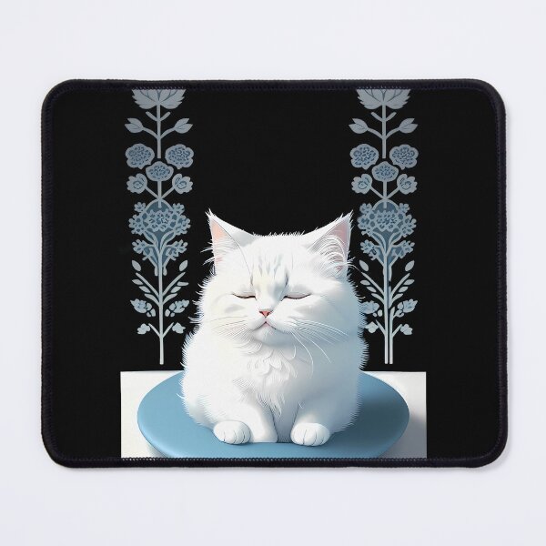 Item preview, Cyanotype Cat in Peaceful Pose designed and sold by Mechanical-Artt.