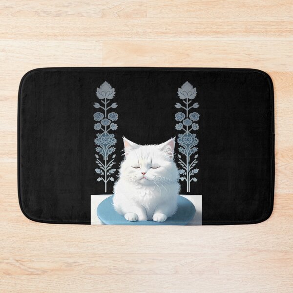 Item preview, Cyanotype Cat in Peaceful Pose designed and sold by Mechanical-Artt.