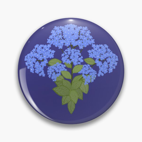 Item preview, Brunnera Flowers, Forget Me Not on Royal Blue designed and sold by AveryArtLoft.