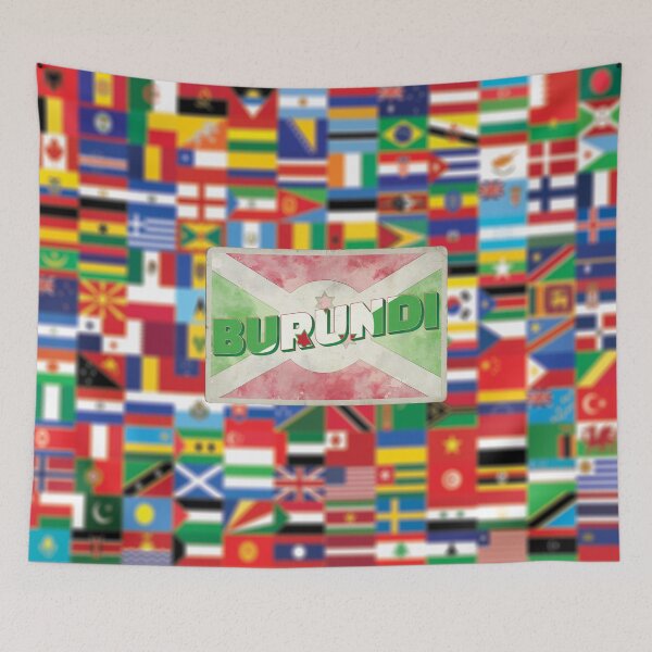 Item preview, Burundi Vintage style retro souvenir designed and sold by DeveloperProp0.