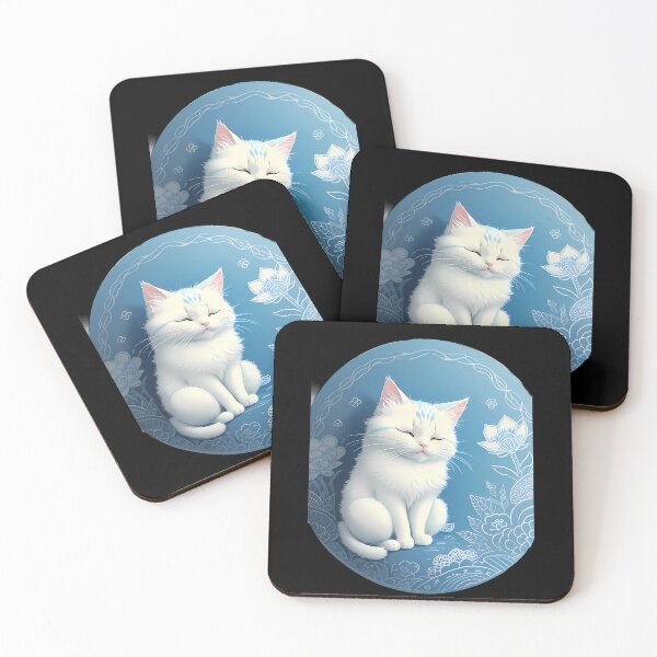 Item preview, Tranquil Cyanotype Feline designed and sold by Mechanical-Artt.