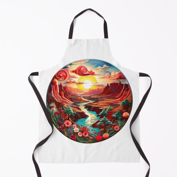 Item preview, Beautiful Grand Canyon Woodcut Art - Colorful Design designed and sold by AlanPhotoArt.