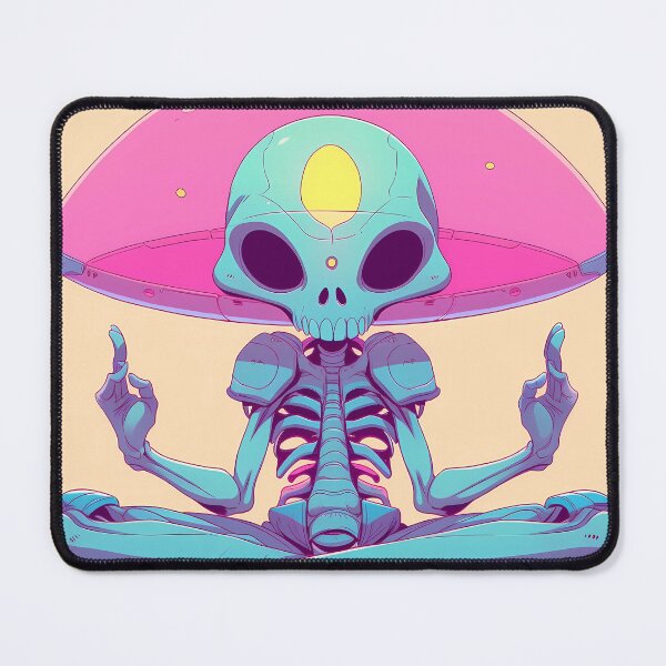 Item preview, Psychedelic Serenity: Pop Art Aliens Unleash Their Inner Zen designed and sold by Klyngzo1916.