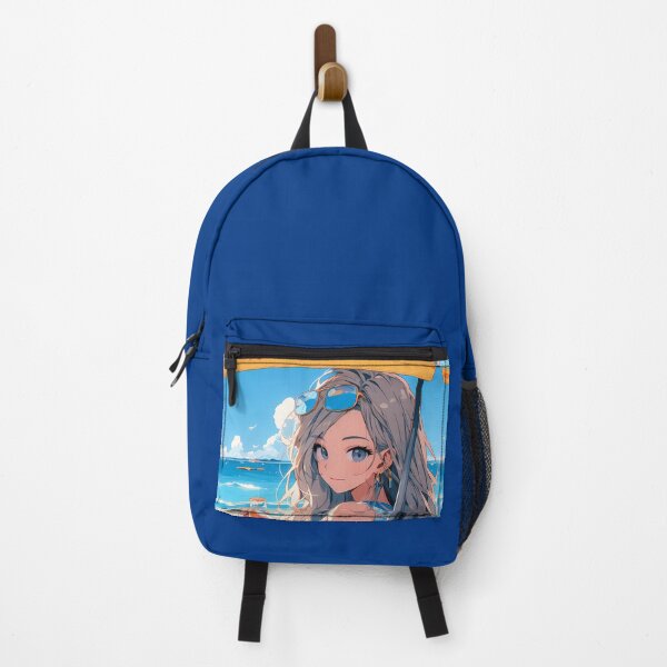 Item preview, Sun-Kissed Serenity: Anime Girl's Beach Retreat designed and sold by TriarArt.