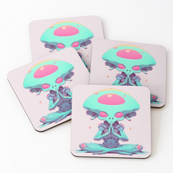 Item preview, Interstellar Harmony: Pop Art Aliens Connect Mind and Universe designed and sold by Klyngzo1916.