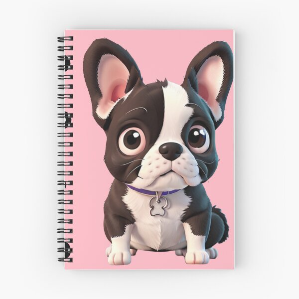 Item preview, I love my dog - Animated Boston Terrier in 3D style designed and sold by ChickNickStudio.