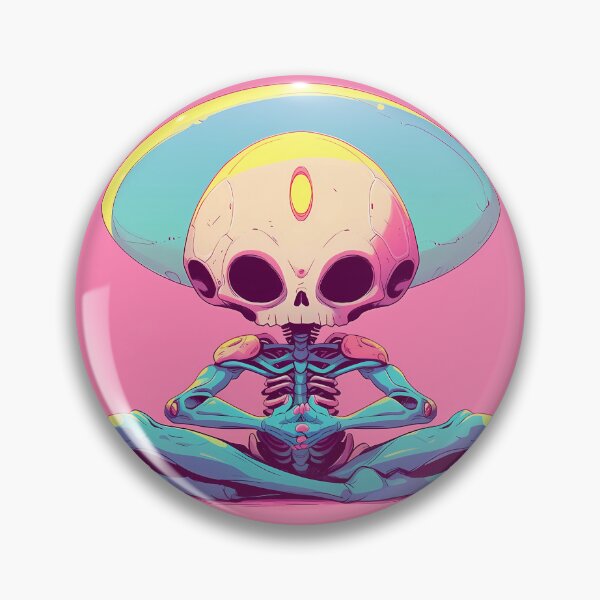 Item preview, Vibrant Tranquility: Pop Art Aliens Embrace Inner Stillness designed and sold by Klyngzo1916.