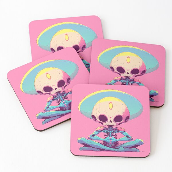 Item preview, Vibrant Tranquility: Pop Art Aliens Embrace Inner Stillness designed and sold by Klyngzo1916.
