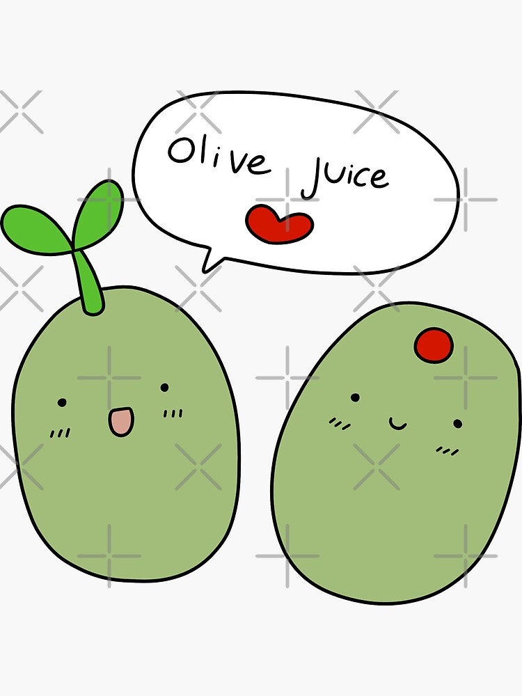 "Olive Juice I Love You " Sticker for Sale by SaradaBoru Redbubble