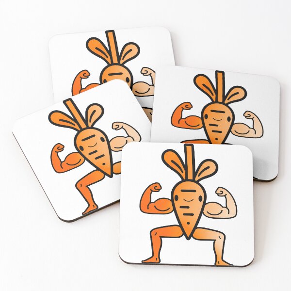 Item preview, Funny Bodybuilder Happy Carrot designed and sold by ThiagoSDantas.