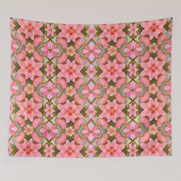 Item preview, Pink and Green Flowers (Generative art) designed and sold by myersdiffusion.