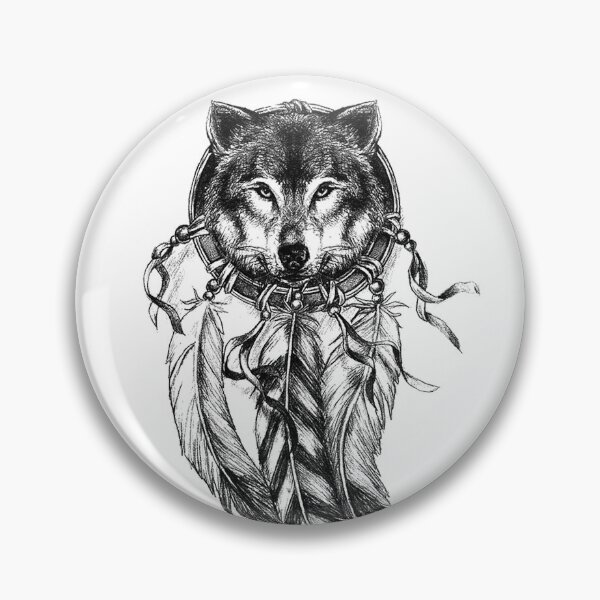 Item preview, DREAM CATCHING WOLF designed and sold by jonyboyka.
