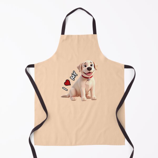 Item preview, I love my dog - Animated Labrador Retriever in 3D style designed and sold by ChickNickStudio.
