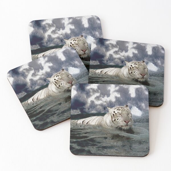 Item preview, WHITE TIGER designed and sold by ArtbyRolleen.