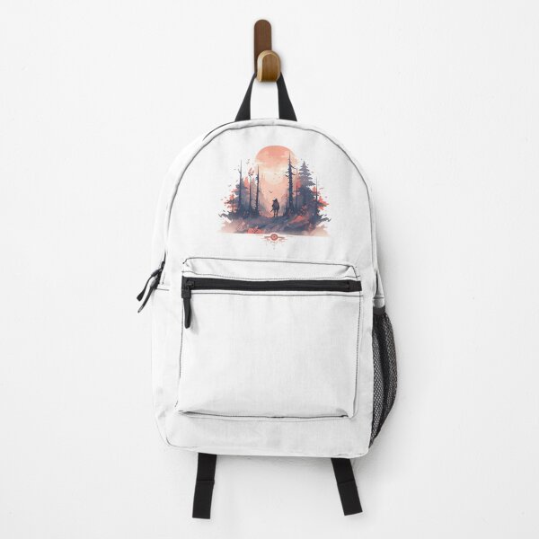 Item preview, Vintage forest landscape with explorer designed and sold by Hasan Habeeb.