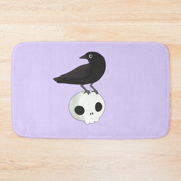 Item preview, crow and skull illustration  designed and sold by Mayarart.