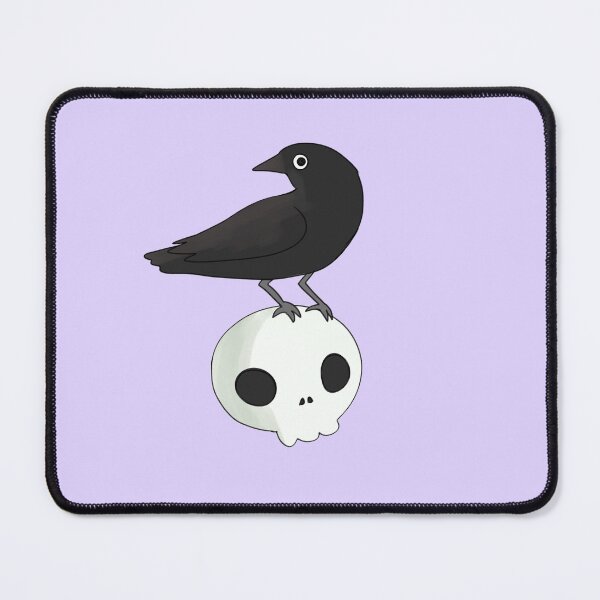 Item preview, crow and skull illustration  designed and sold by Mayarart.