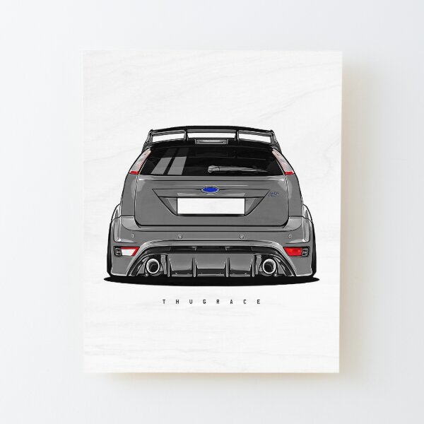 FORD FOCUS RS MK 1 MOUSEMAT LIMITED EDITION CLASSIC DESIGN PERSONALISE WITH  REG