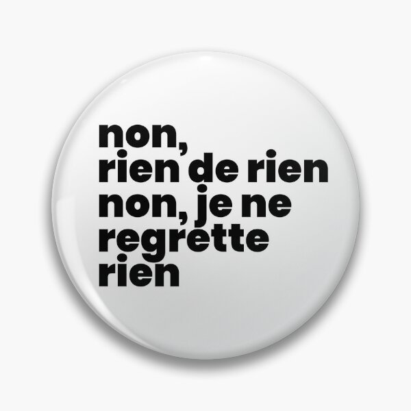 Item preview, Non, je ne regrette rien I (black) designed and sold by didijuca.