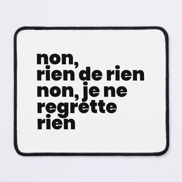 Item preview, Non, je ne regrette rien I (black) designed and sold by didijuca.