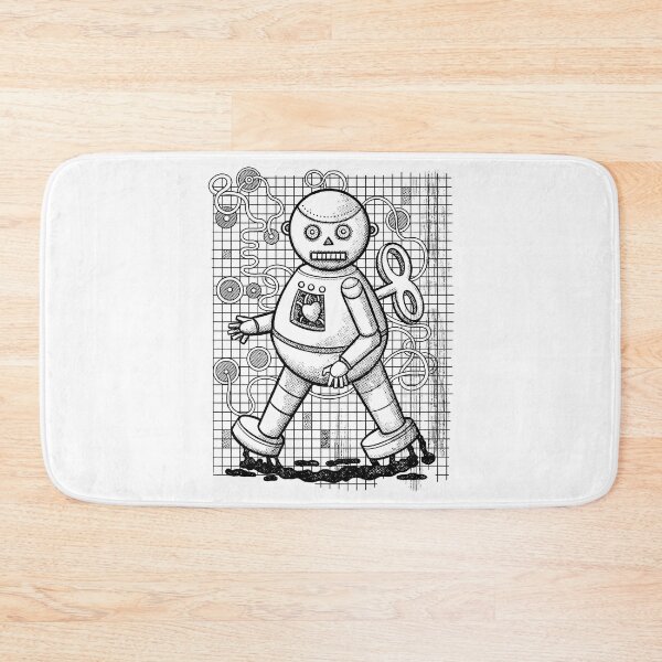 Item preview, Clockwork Robot with Human Heart (black outline) designed and sold by RGB-Ginger.