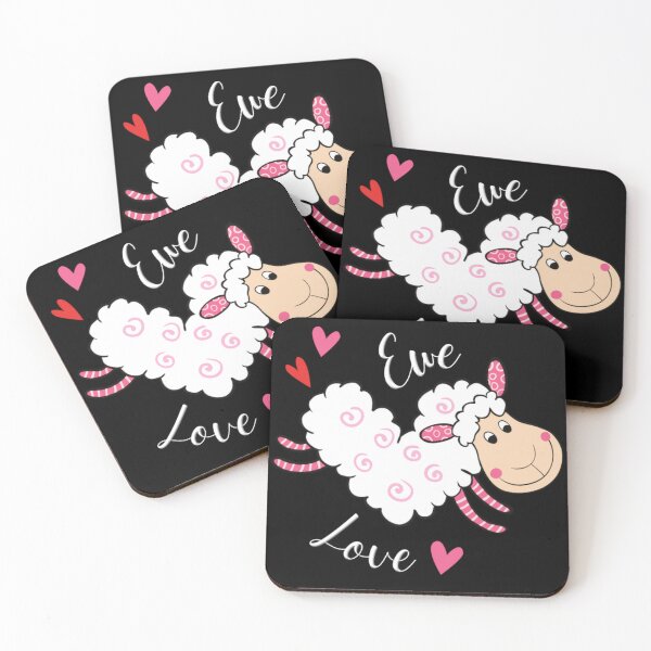 Item preview, Funny Female Sheep "Ewe Love" designed and sold by Paula Helit.