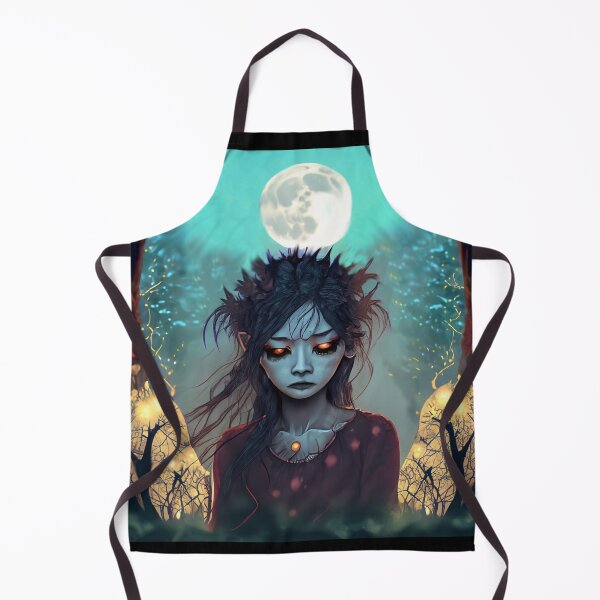 Item preview, Cursed into a demon, sad forest demoness, halloween designed and sold by Sunmoonlove.