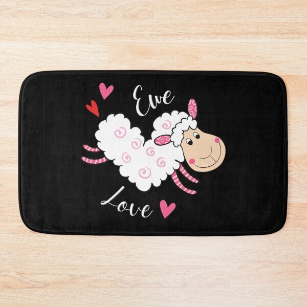 Item preview, Funny Female Sheep "Ewe Love" designed and sold by Paula Helit.