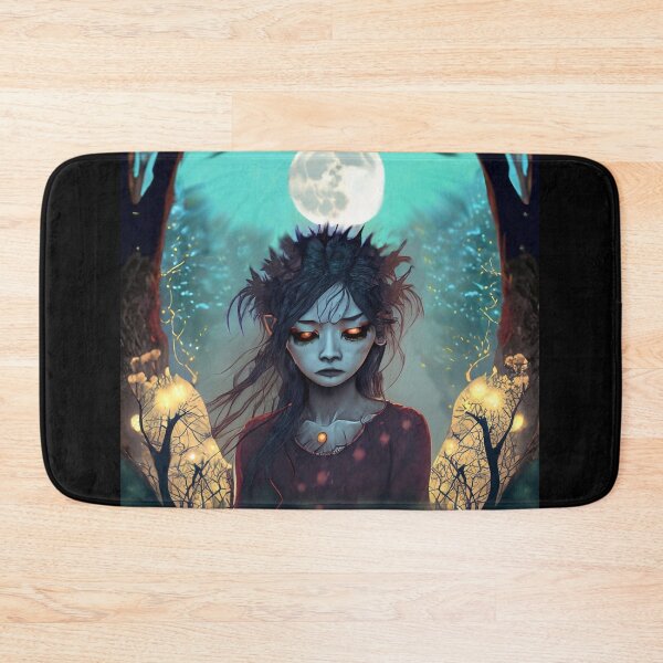 Item preview, Cursed into a demon, sad forest demoness, halloween designed and sold by Sunmoonlove.