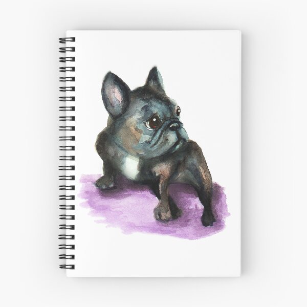 Item preview, French Bulldog watercolour painting designed and sold by Funsize-Art.