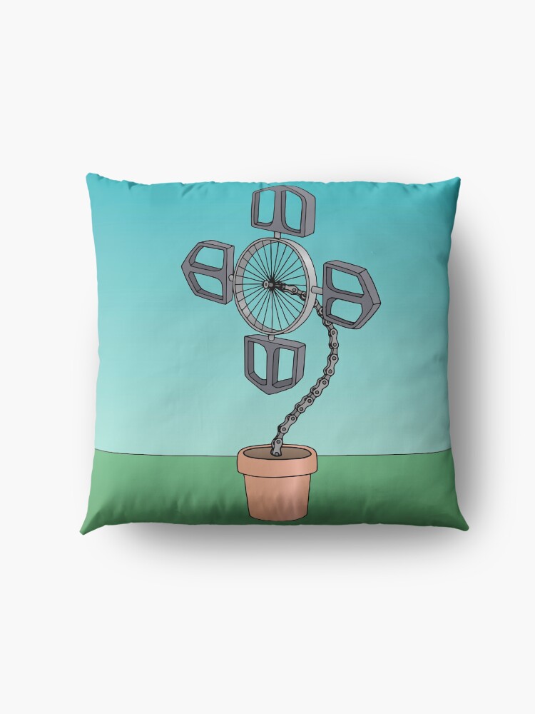 Alternate view of Bike Flower Floor Pillow