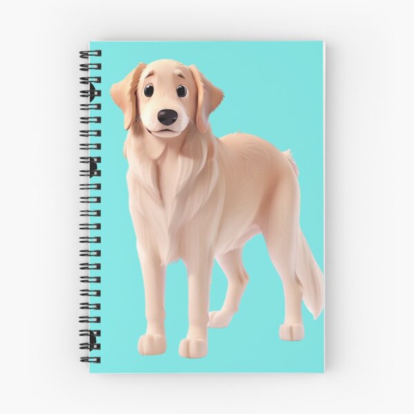 Item preview, I love my dog - Animated Golden Retriever in 3D style - Golden Retriever designed and sold by ChickNickStudio.