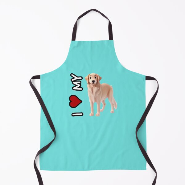 Item preview, I love my dog - Animated Golden Retriever in 3D style - Golden Retriever designed and sold by ChickNickStudio.
