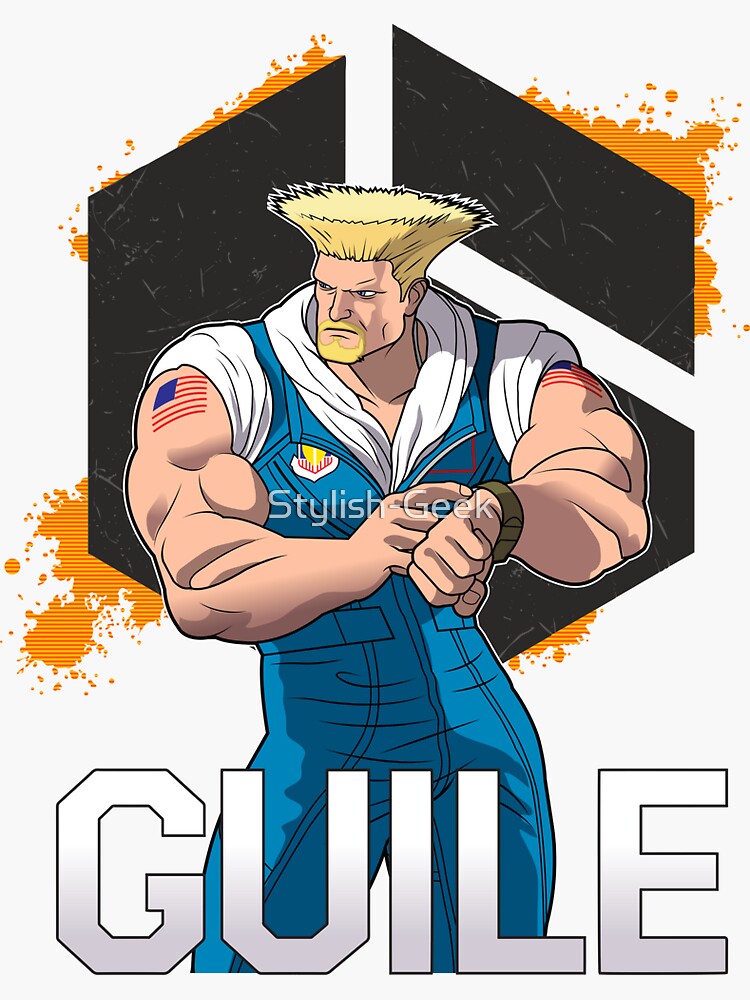 Guile Street Fighter 6 Sticker for Sale by Stylish-Geek