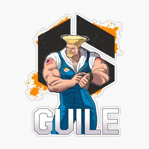 Guile from Street Fighter. Sticker for Sale by NBEdits