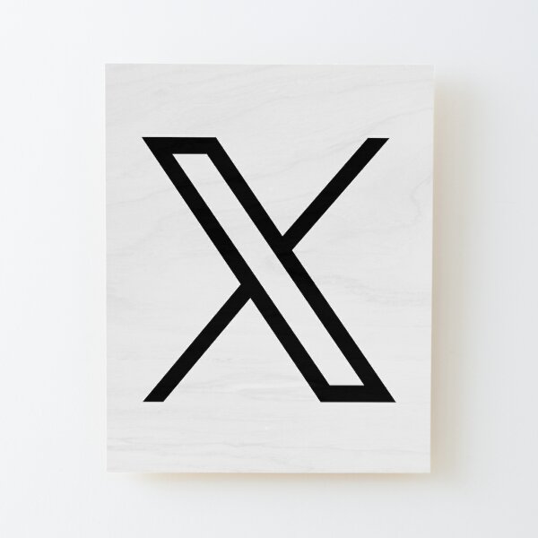 x.com white new logo, (old twitter) Sticker for Sale by LEOEXPRESS