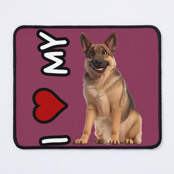 Item preview, I love my dog - German Shepherd in 3D style designed and sold by ChickNickStudio.