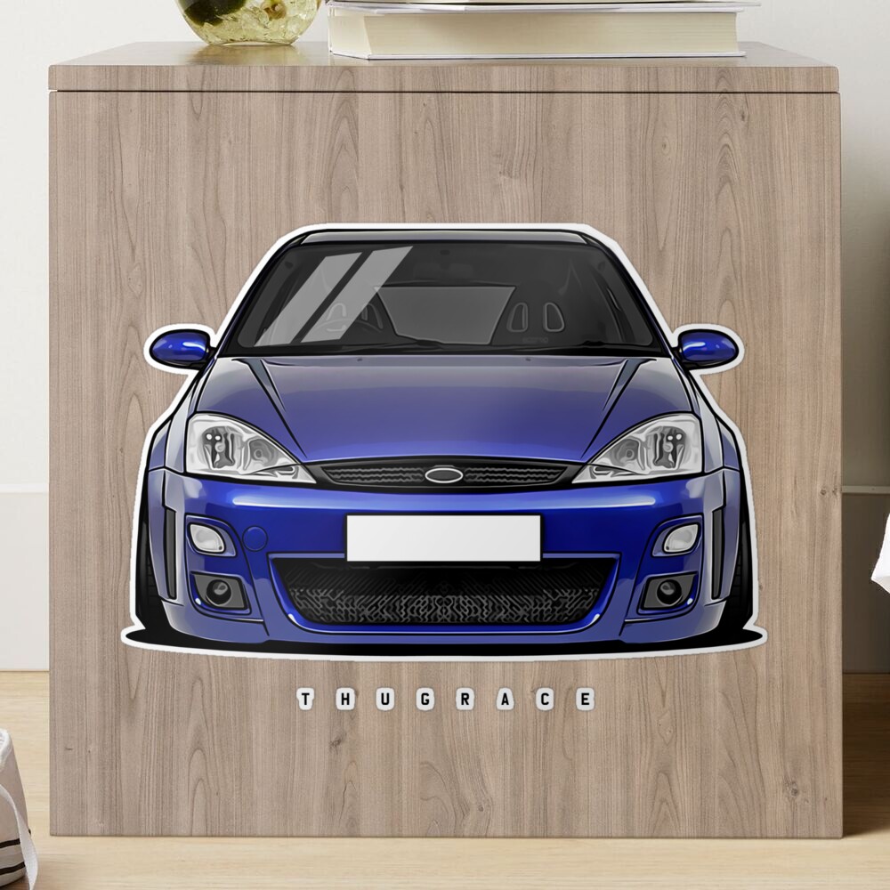 FORD FOCUS RS MK 1 MOUSEMAT LIMITED EDITION CLASSIC DESIGN PERSONALISE WITH  REG