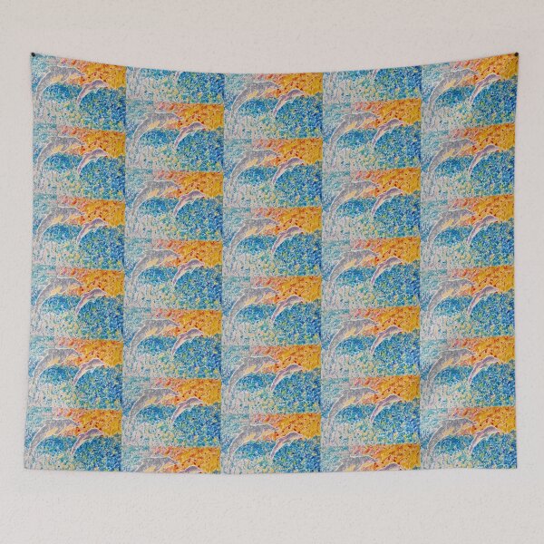 Item preview, Dolphins Dancing at Sunrise designed and sold by Sydney Edmond.