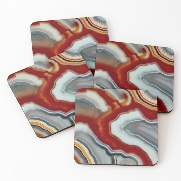 Item preview, Crosscut of red banded agate designed and sold by melridger.